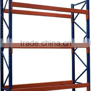 Heavy duty warehouse rack for pallet use