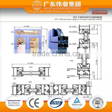 aluminum sliding window profile factory for aluminium window frame design