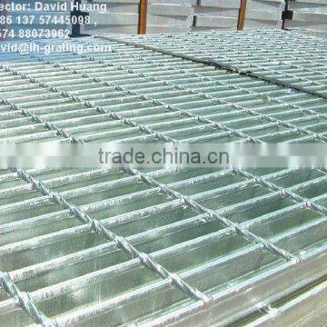 galv flat bar grating, galvanized mild steel grilles