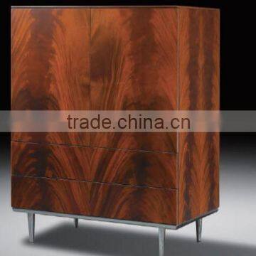 High grade modern furniture luxury mahogany wood chest of drawers