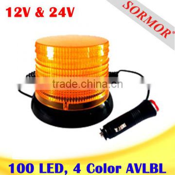 Amber Color LED Strobe & Rotating Warning Beacon Light, Strobe Turning Warning Light Free Sample