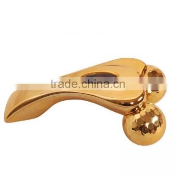 Golden back massage roller,body massage roller ,plastic leg massager roller