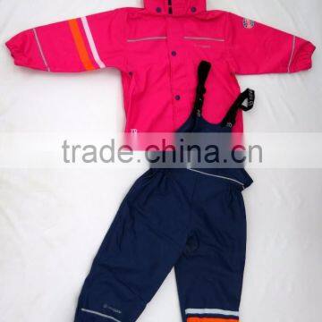 kids rainwear with PU fabric
