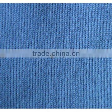 Blue Rib Knitted Fabric for Collars