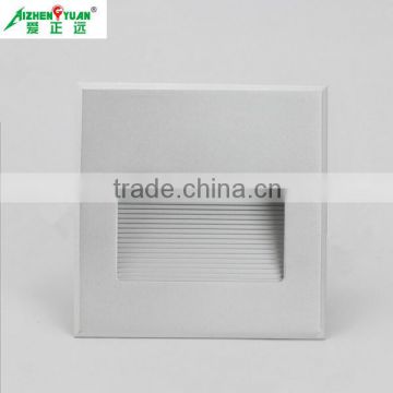 Recessed outdoor square led step light 1W