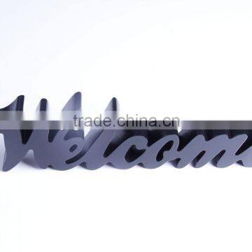 2014 new design black high gloss welcome letter