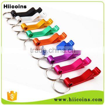 Customized Logo Cheap Colorful Beer Can Bottle Opener Keychain