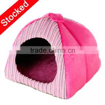 Factory price Deluxe Cute cave and plush Dog Bed