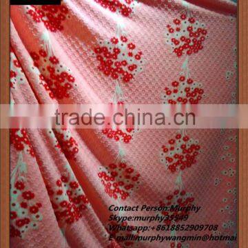 Stitching Technics burnt-out polyester flannel Blanket fabric