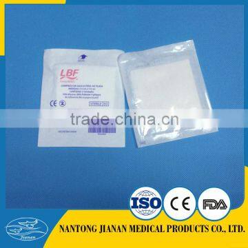 Non-woven swabs, medical absorbent dressing pad , gauze , 4''x4''