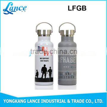 Double-insulated stainless steel water vacuum bottle flask drinking bottle sport