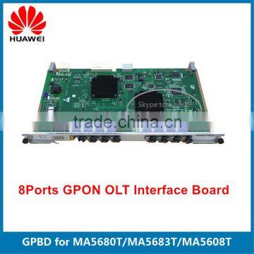 Brand New HUAWEI GPBD 8 ports GPON OLT Interface Board for MA5608T MA5680T MA5683T MA5600T