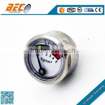 High quality 23mm diameter micro lpg gas gauge