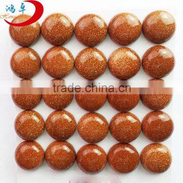 Wholesale Gold Sand Stone Crystal Healing Beautiful Worry Stone Gemstone Gem Bead