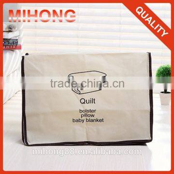 Customized dirt proof non woven storage bags for bedding and clothes with zipper