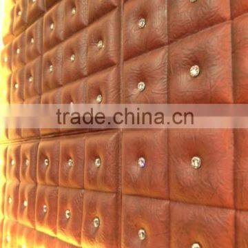 GLM Leather wall panel Interior decoration 3d wave wall panel New HOT products bring you new profit