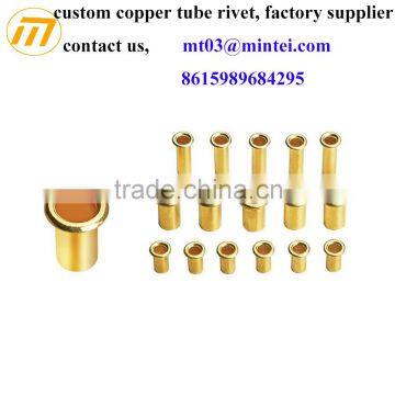 custom copper tube rivet