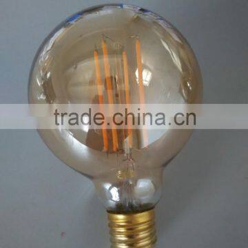 Glass CE ROSH Certification LED A60 G80 E27 4w 6w Globe Led Filament Bulb photo-5