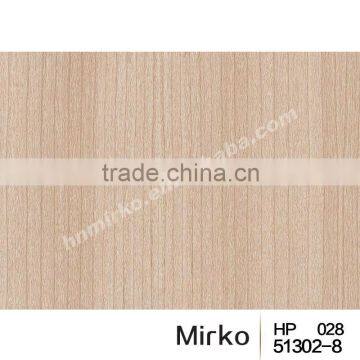 Wood grain PVC film for ceiling panels