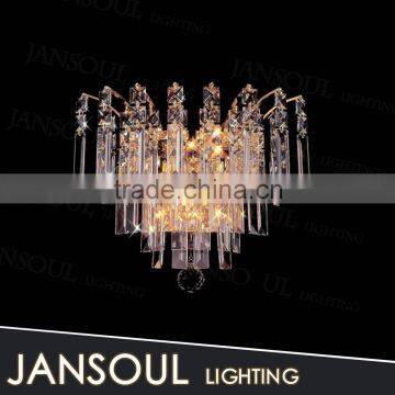 european style high quality flower shape chinese top coloured glass k9 crystal chandelier classic wall sconce