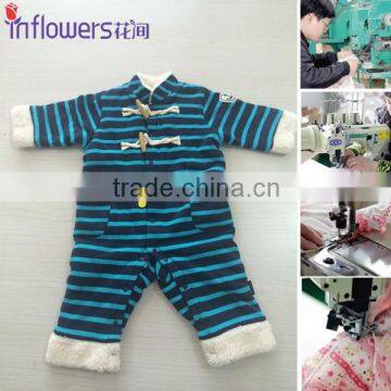 2015 newborn baby clothing set fleece baby pajama winter warm and comfortable kids clothes