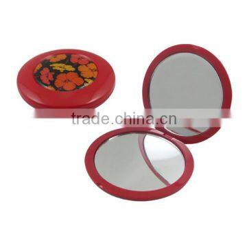 small plastic pocket mirror /professional makeup station with epoxy mirror