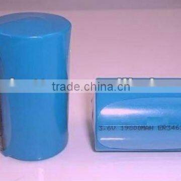 er34615 3.6V 19000mAh lisocl2 cylindrical lithium dry cell battery