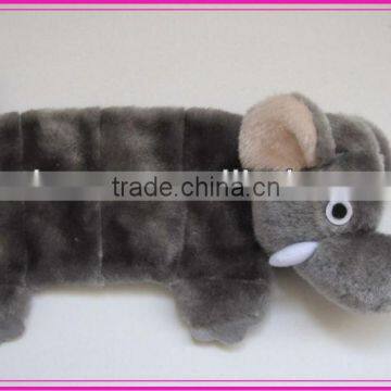 2013 pet products plush dog toy flat elephant