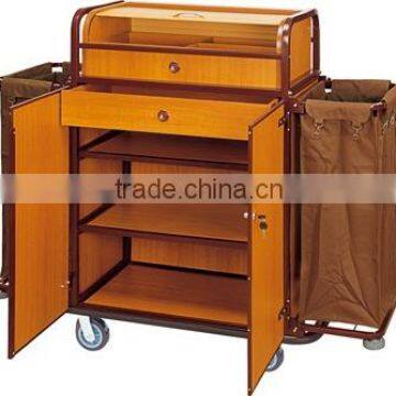 Hotel Housekeeping Cart/ service trolley/ housekeeping trolley/ maid cart