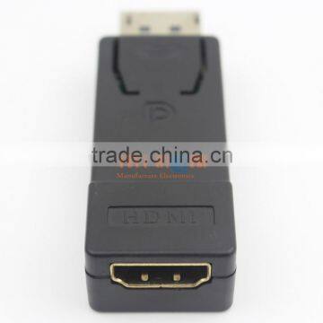 Wholesale Price New Display Port DP to HDMI Converter With Audio Adapter Cable Input Output Black