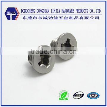 China screw factory stainless steel flat head machine screws 6-32 x 3/8"