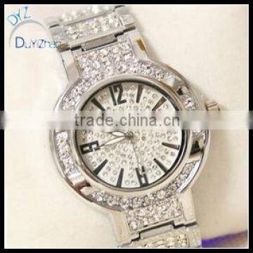 hip hop fashion diamond silver color watches