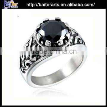 Titanium stainless steel skull ring 316L stainless steel skull ring