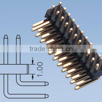 1.27mm Double Row Right Angle Pin Header