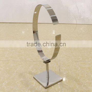 Mirror metal C ring belt display stand