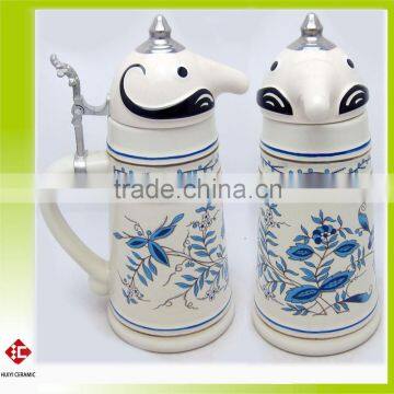 High Quality and Beautiful Cartoon Design Ceramic beer Stein