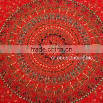 MANDALA ROUND RED WALL HANGING photo-4
