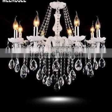 8 light White Crystal Chandelier Light, Crystal Lamp, Crystal Lighting Fitting with 8 light holders Fast Shipping MD801