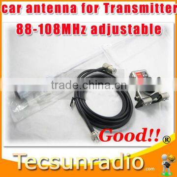 FMUSER CA-100 Car FM Antenna for FM transmitter radio broadcaster 0~100w high gain 88-108MHz adjustable