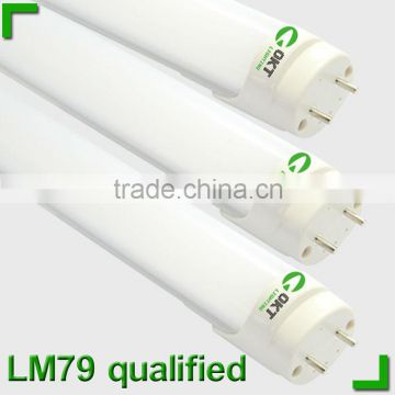 2013 factory price DLC UL 4 foot t8 led light tube with UL Driver MTBF> 500,000 Hours