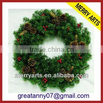 Chinese Manufacturers wholesale top quality christmas wreath decorations cheap