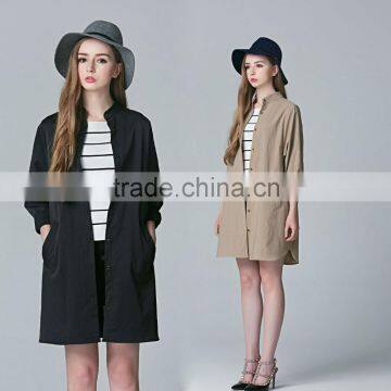 Women's Elegant Long Jacket Outwear Overcoat OEM Type Clothes Factory Manufacturer Guangzhou Baiyun