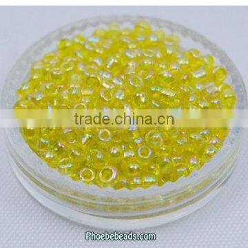 Wholesale 2mm Round Rainbow Glass Seed Bead For Jewelry Making GSB-2RR01