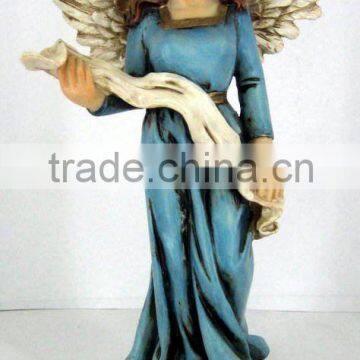 resin religious angel figure