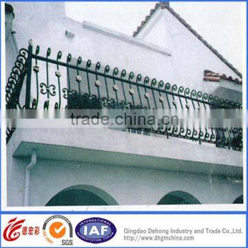 Hot Galvanized Decorative Residential Wrought Iron Fence