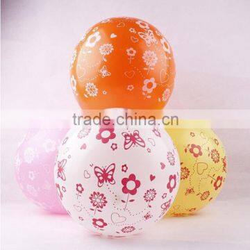 2015 new arrivals 12'' 2.8g full printing round shape latex balloons for party decoration