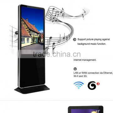 Floor standing 55inch digital Ultra-thin led advertising display touch screen Ad Player