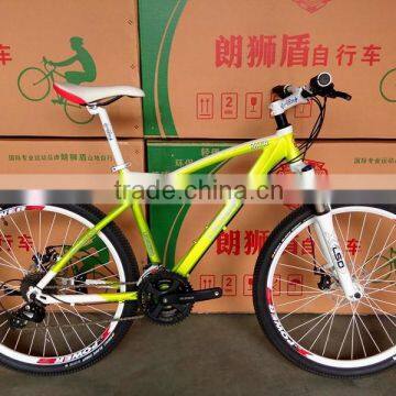 26inch high and good quality suspension alloy material mountain bike