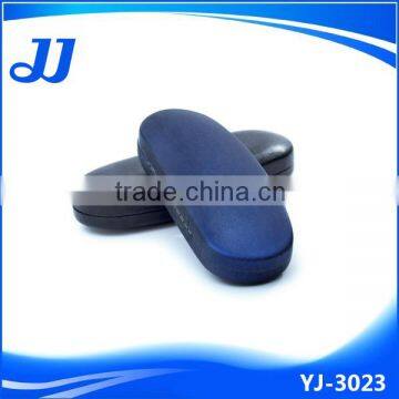 Black Leather Hard Metal Durable Eye Glasses Case