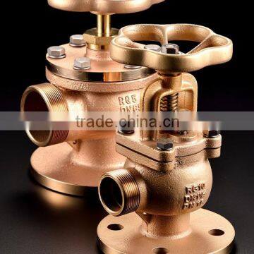 Bronze 2.5 Angle Fire Hydrant Landing Valve With Rising Stem For Fire Fighting Equipment photo-4